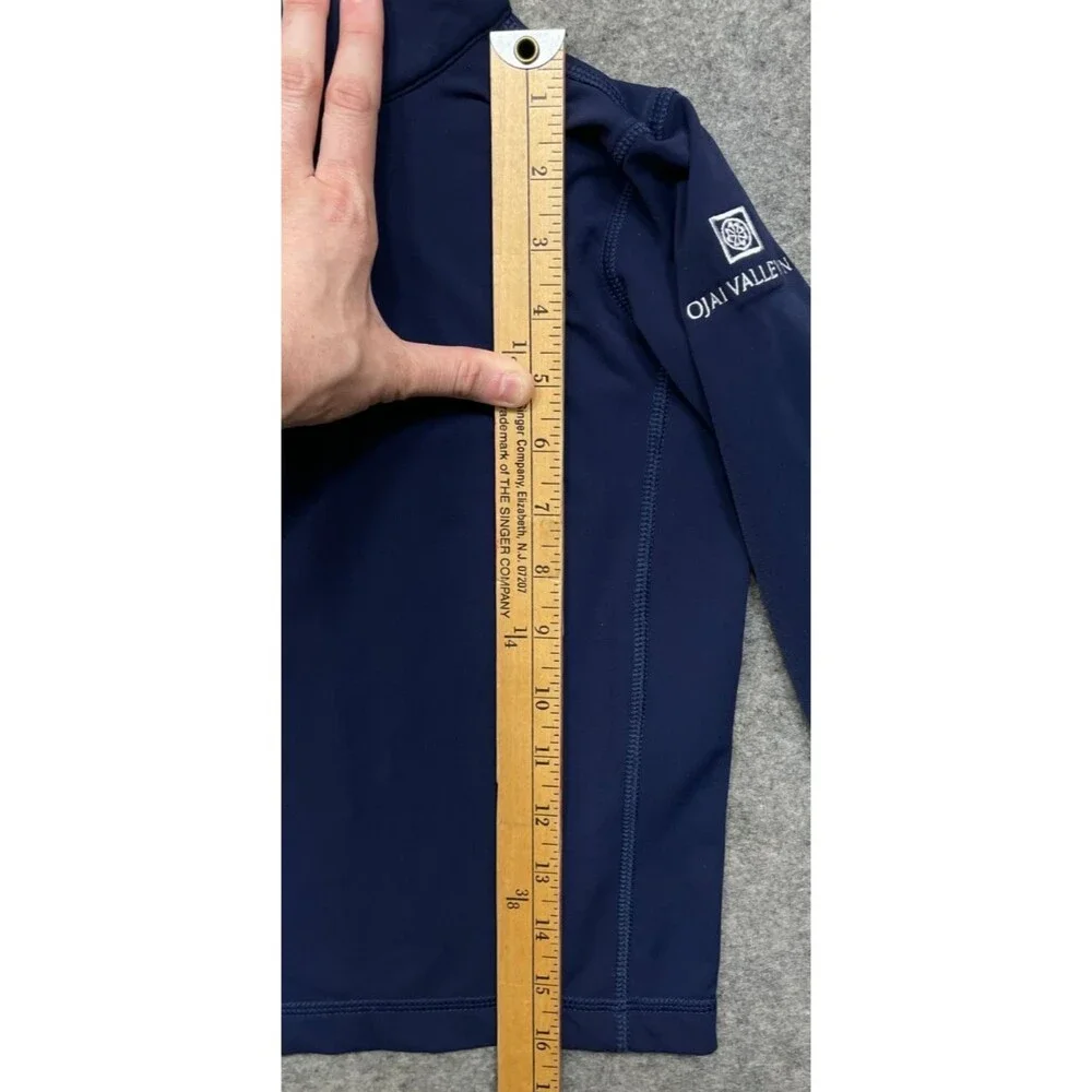 Greyson Ojai Valley Inn Boys Tate Quarter Zip Youth XS 4-5 Navy Blue Stretch